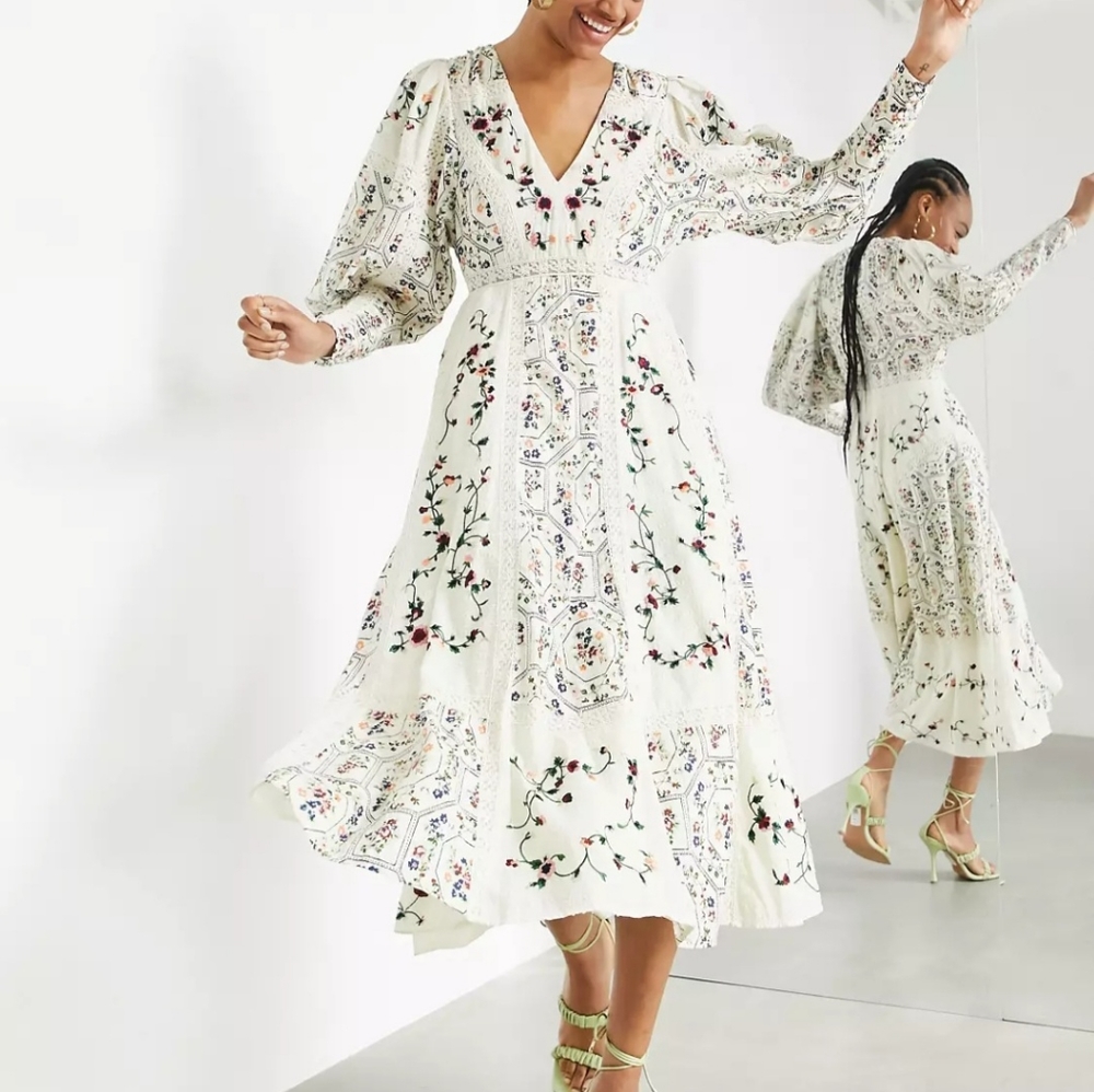 Embroidered dress